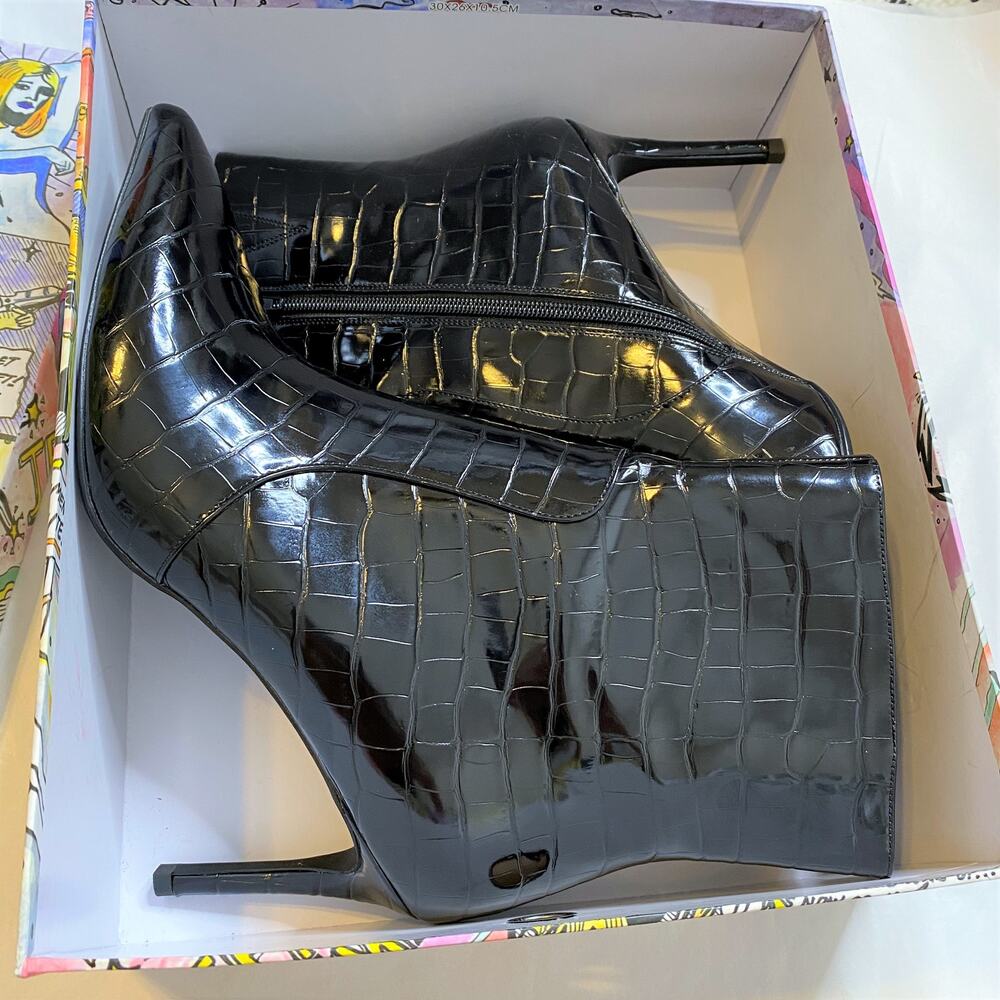 Jeffrey Campbell NIB Khalees Snake Embossed Booti… - image 3